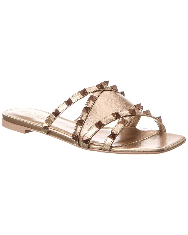 Valentino Rockstud Leather Sandal