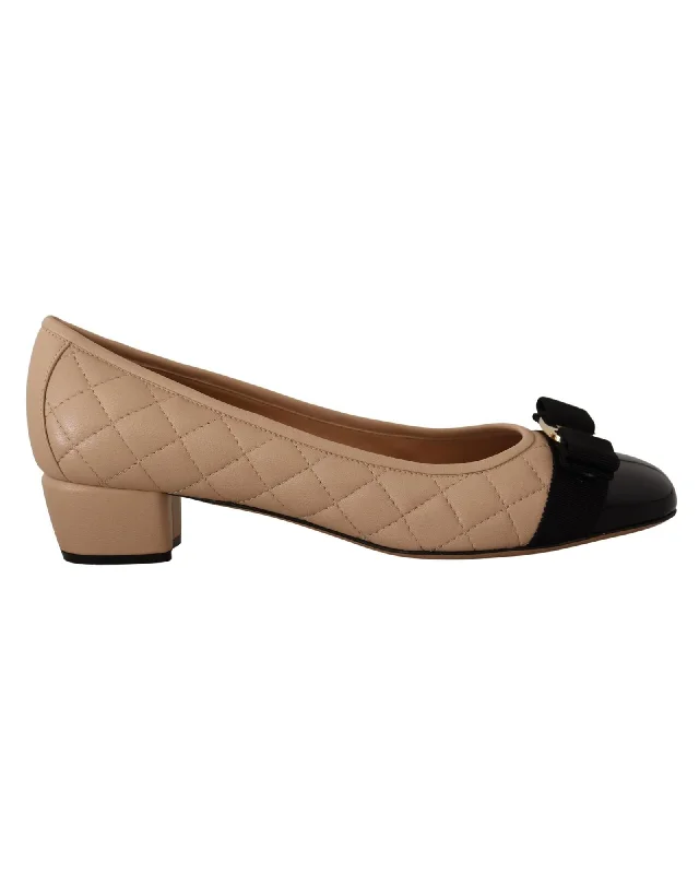 Salvatore Ferragamo Classic Quilted Leather Pumps