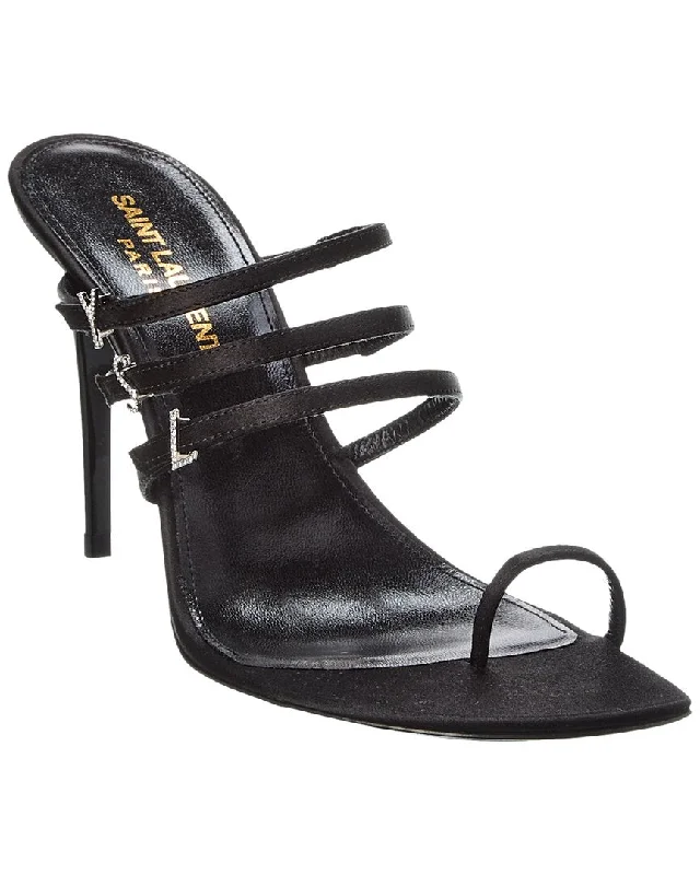 Saint Laurent Jerry 95 Satin Sandal