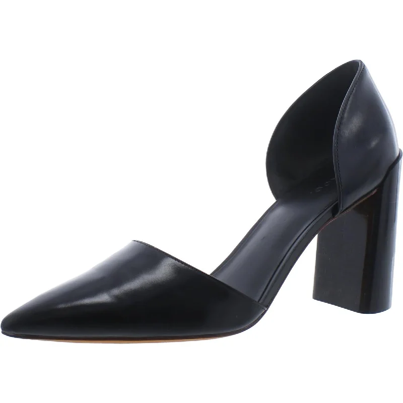 Prim Womens Patent Leather Pointed Toe Block Heels