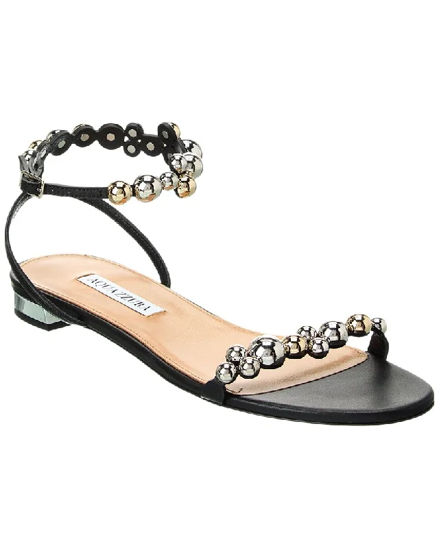 Aquazzura Bubbles Leather Sandal