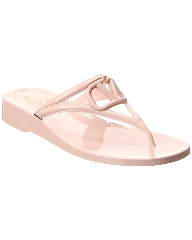 Valentino Vlogo Rubber Sandal