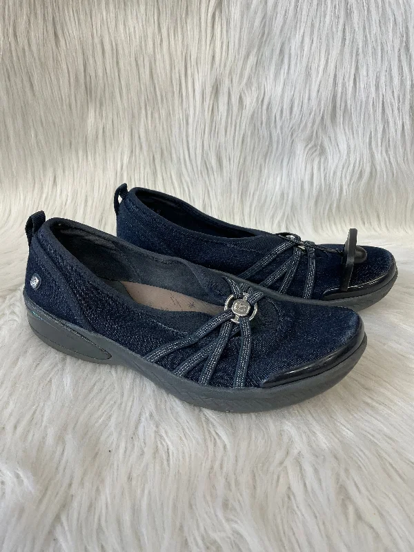 Blue Denim Shoes Flats Bzees, Size 8