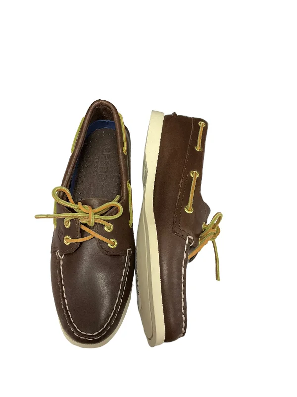 Brown Shoes Flats Sperry, Size 7