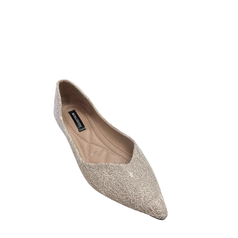 Cream Shoes Flats Cmc, Size 9.5