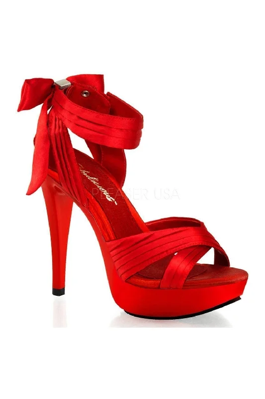 COCKTAIL-568 Sandal | Red Fabric