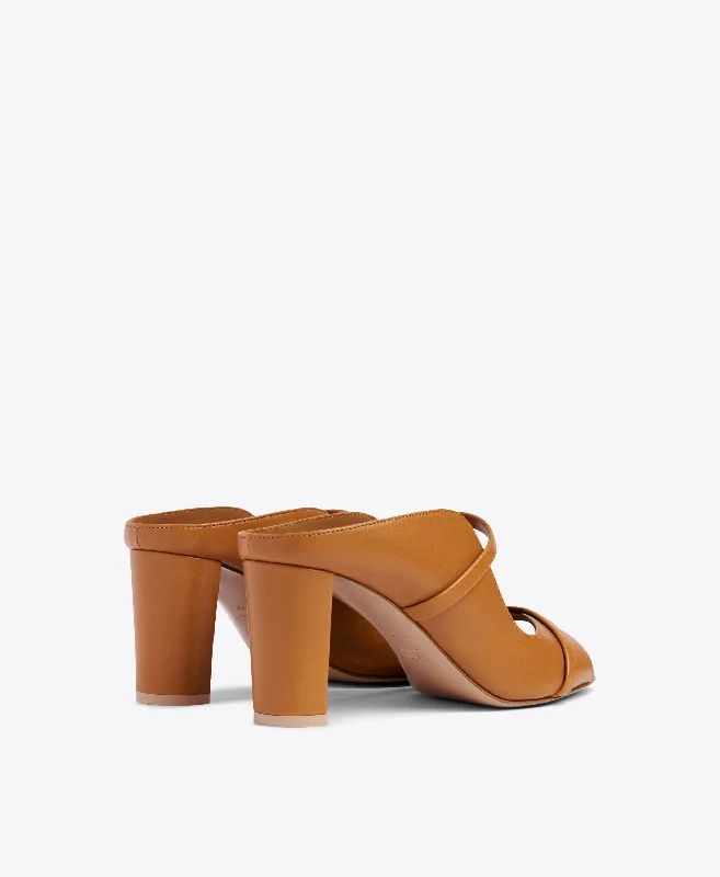 Norah 70 - Brown Leather Heeled Sandals