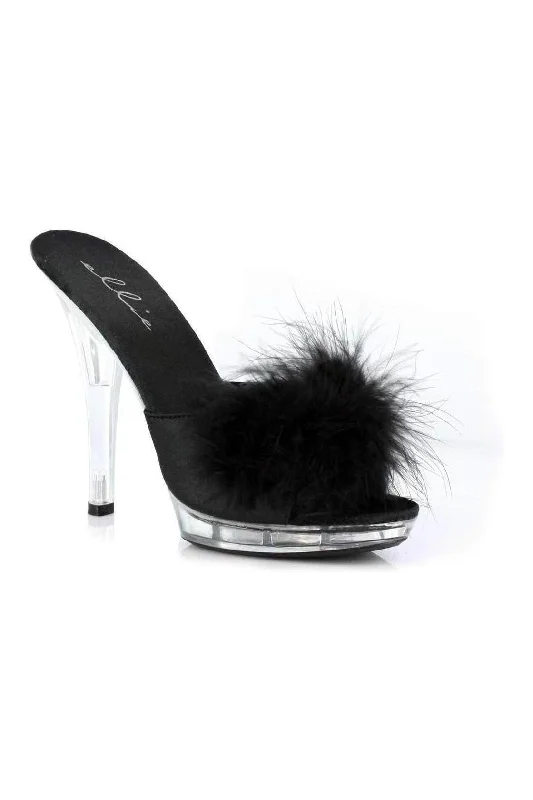 SASHA Marabou  | Black  Patent