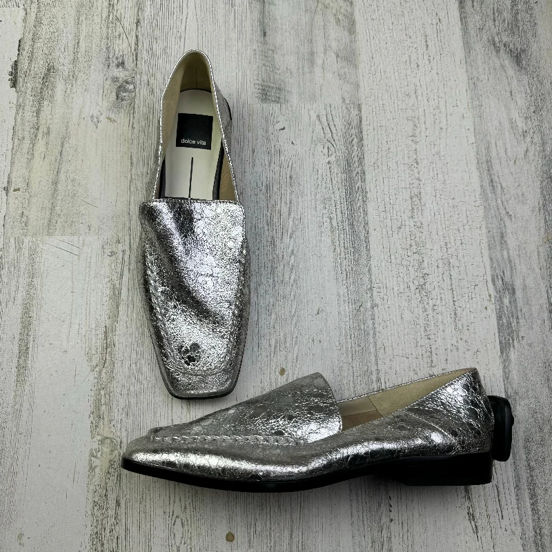 Silver Shoes Flats Dolce Vita, Size 8.5