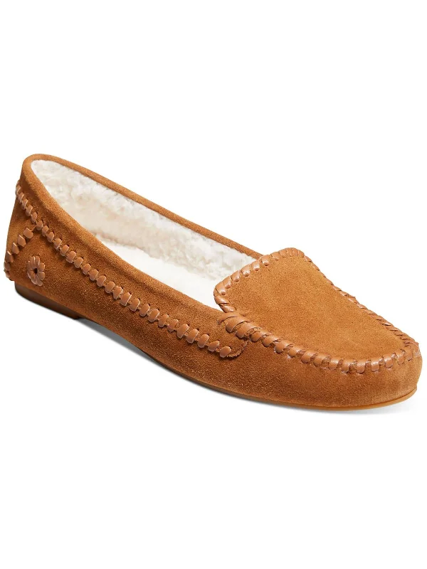 Millie Womens Suede Cozy Moccasin Slippers