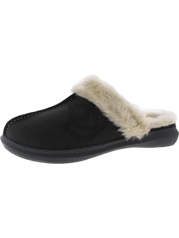 Supreme Slide Womens Suede Lined Mule Slippers