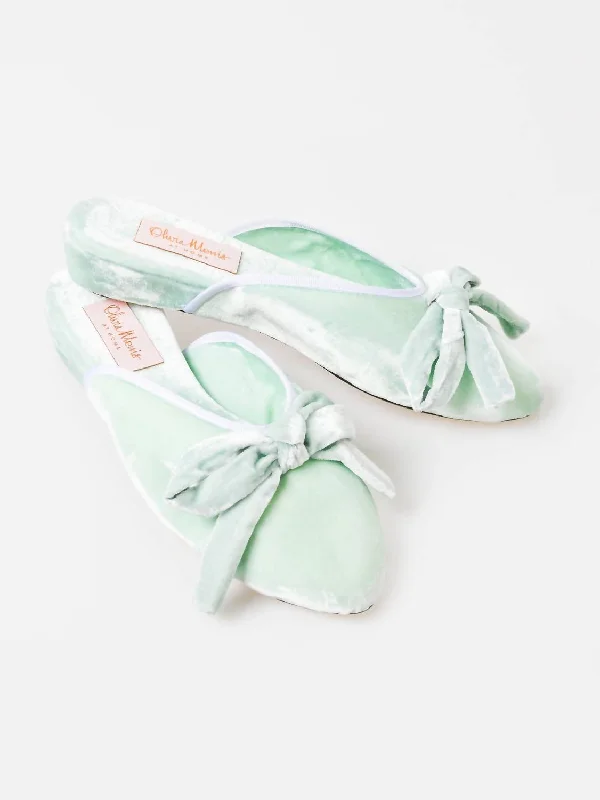 Women's Daphne Bow Slipper In Powder Blue