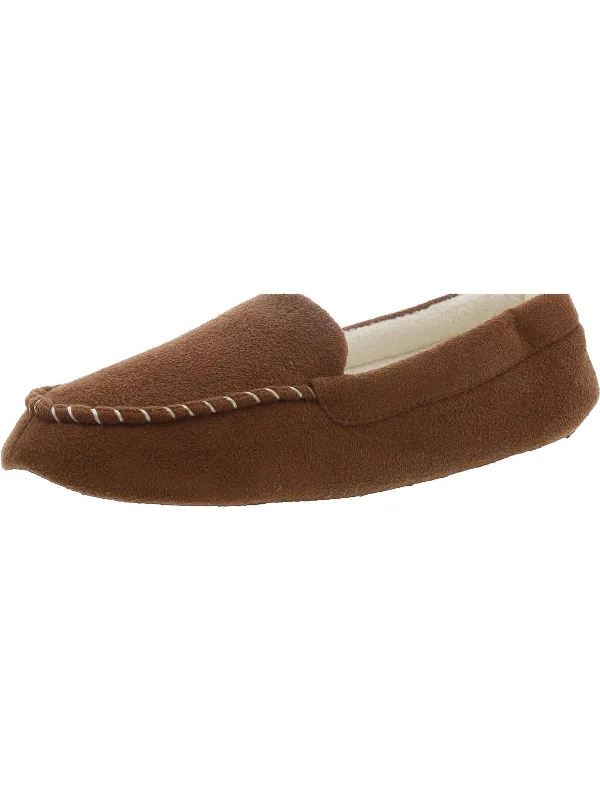 Womens Faux Suede Comfy Moccasin Slippers