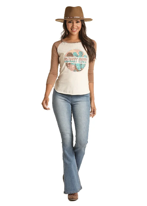 Women's Rock & Roll Cowgirl Baseball T-Shirt #48T1180