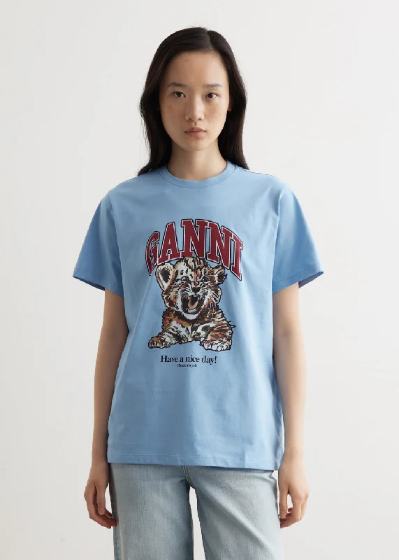 Basic Jersey Tiger Relaxed T-Shirt