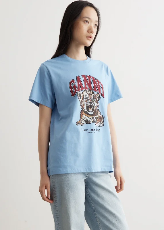 Basic Jersey Tiger Relaxed T-Shirt