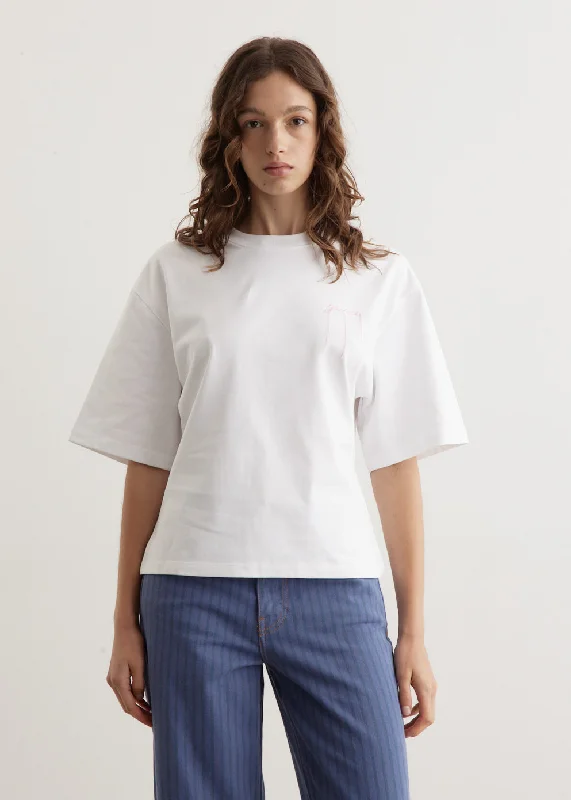 Heavy Cotton Drop Shoulder Waisted T-Shirt