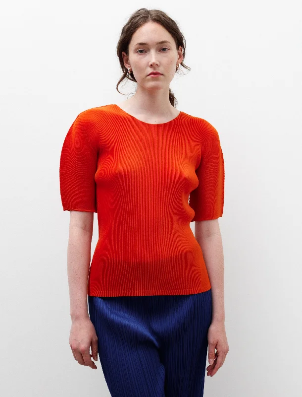 Mist Round Neck Dark Orange