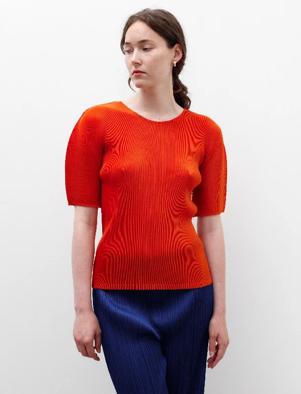 Mist Round Neck Dark Orange