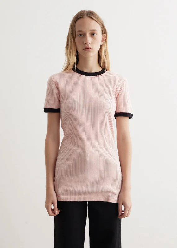 Ribbed Jersey T-Shirt