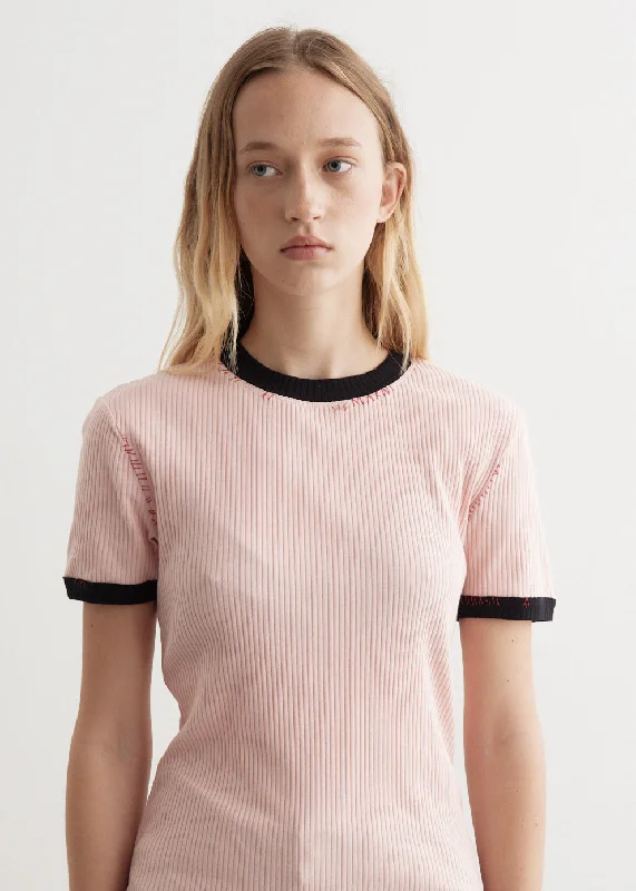 Ribbed Jersey T-Shirt