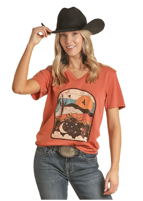 Women's Rock & Roll Cowgirl T-Shirt #RRWT21R0CU