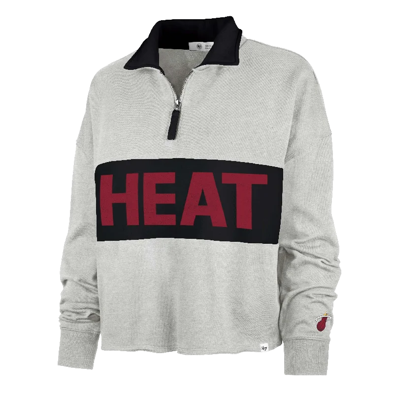 '47 Brand Miami HEAT Breakthrough Women's 1/4 Zip Pullover