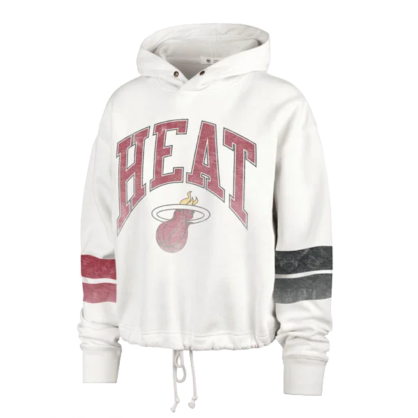 '47 Brand Miami HEAT Women's Crop Hoodie