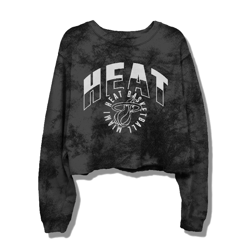 Junk Food Miami HEAT Women's Cropped Fleece