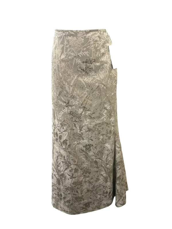 NWT Carmen Marc Valvo Long Skirt 12