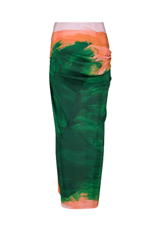 Saren Brushstroke Print Skirt