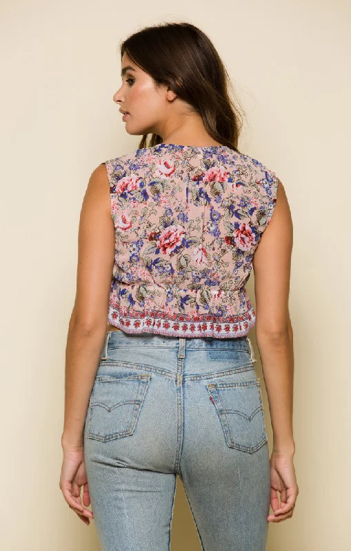 Victoria Sleeveless Crop Top