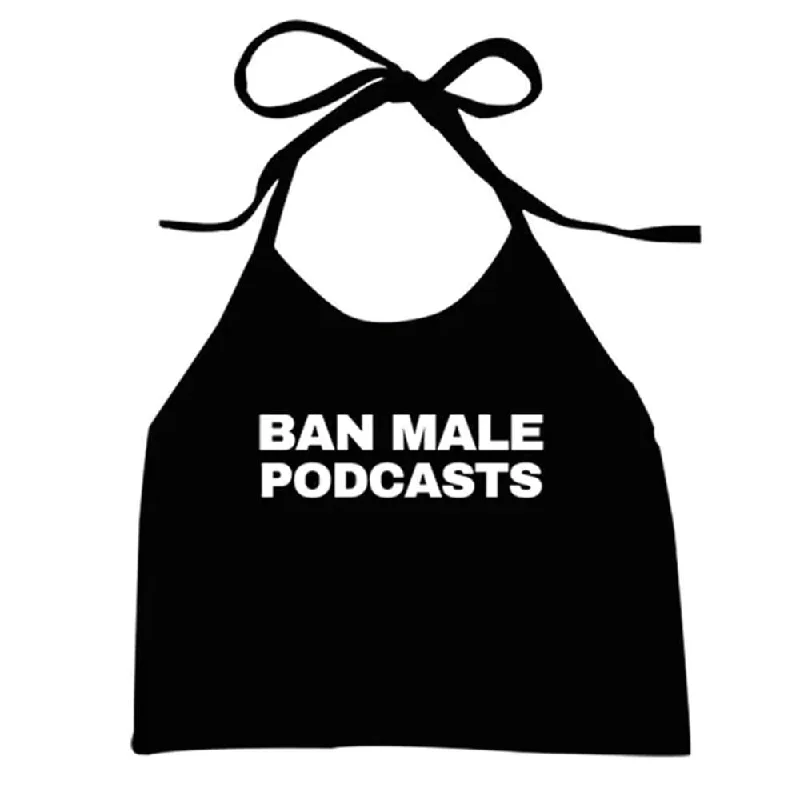 Y2K Style Podcasts Halter Top