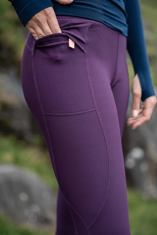 Thermal Altitude Leggings - 7/8 Length - Mulberry