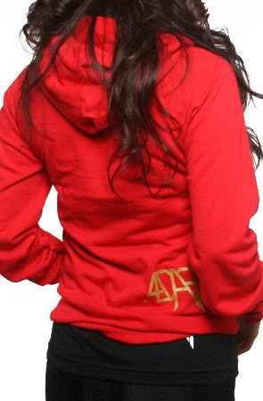 Gold Blooded (Women's Red Hoody)