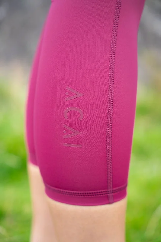 On The Go Leggings - 7/8 Length - Berry