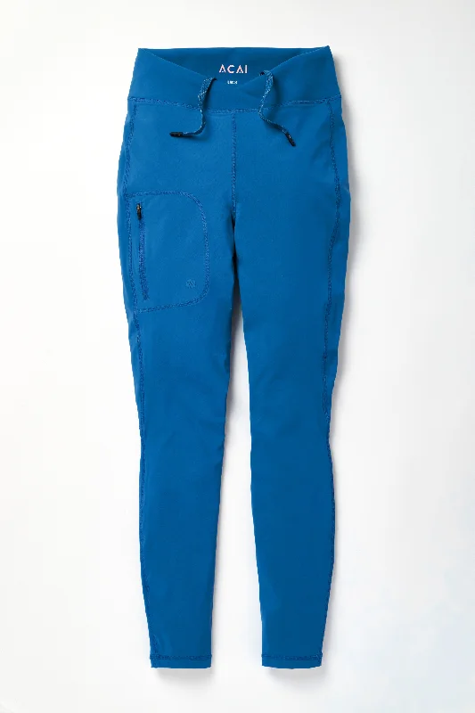 Shower Resistant Softshell Leggings - Ink Blue