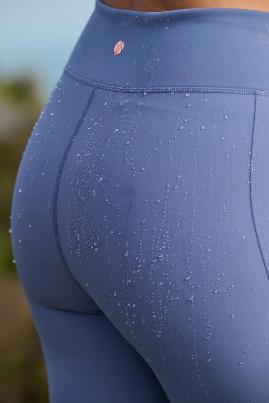 Shower Resistant Softshell Leggings - Nightshadow Blue