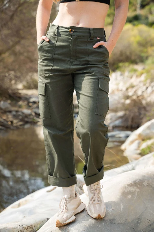 Straight Leg Cargos - Deep Khaki