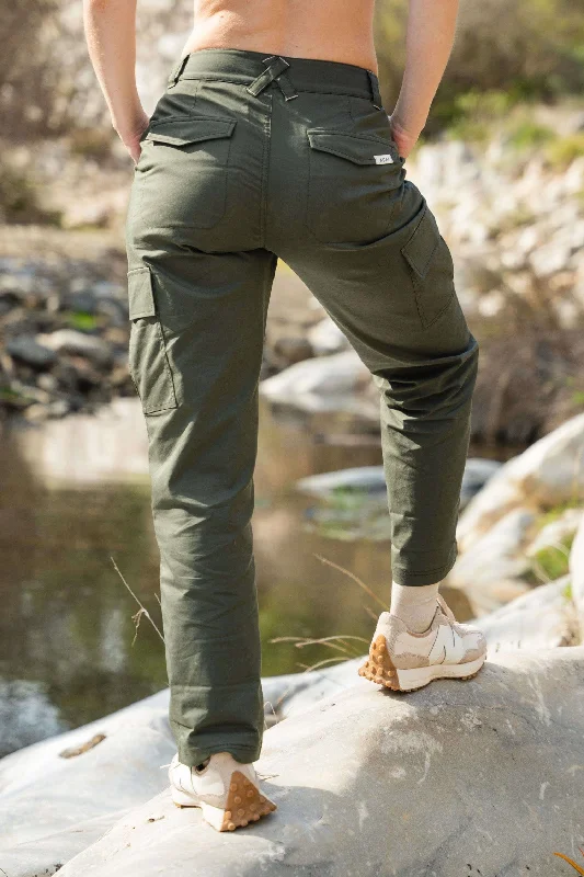 Straight Leg Cargos - Deep Khaki