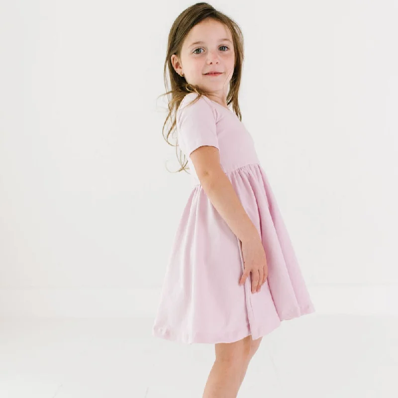 The Short Sleeve Ballet Dress in Cherry Blossom