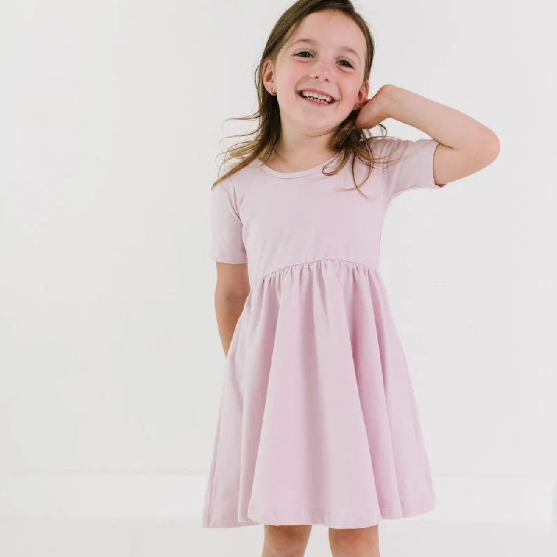 The Short Sleeve Ballet Dress in Cherry Blossom