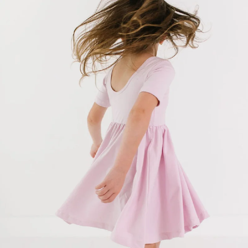 The Short Sleeve Ballet Dress in Cherry Blossom