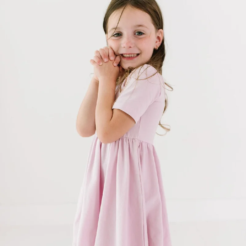 The Short Sleeve Ballet Dress in Cherry Blossom