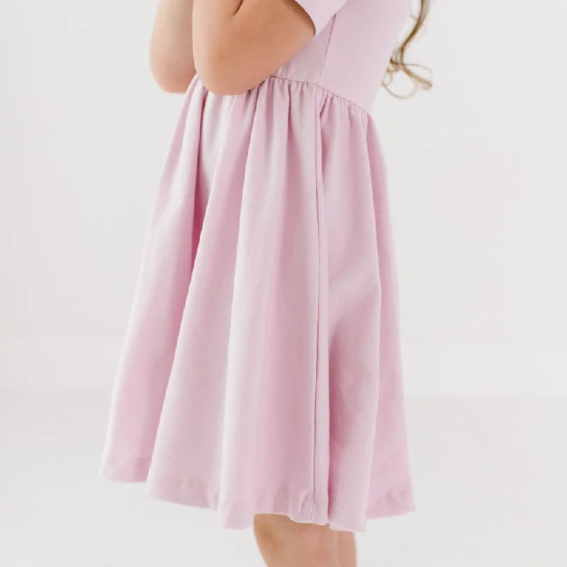 The Short Sleeve Ballet Dress in Cherry Blossom