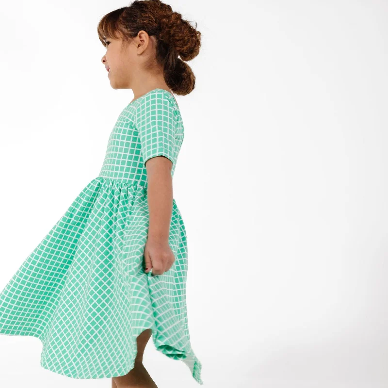 The Short Sleeve Ballet Dress in Spring Picnic