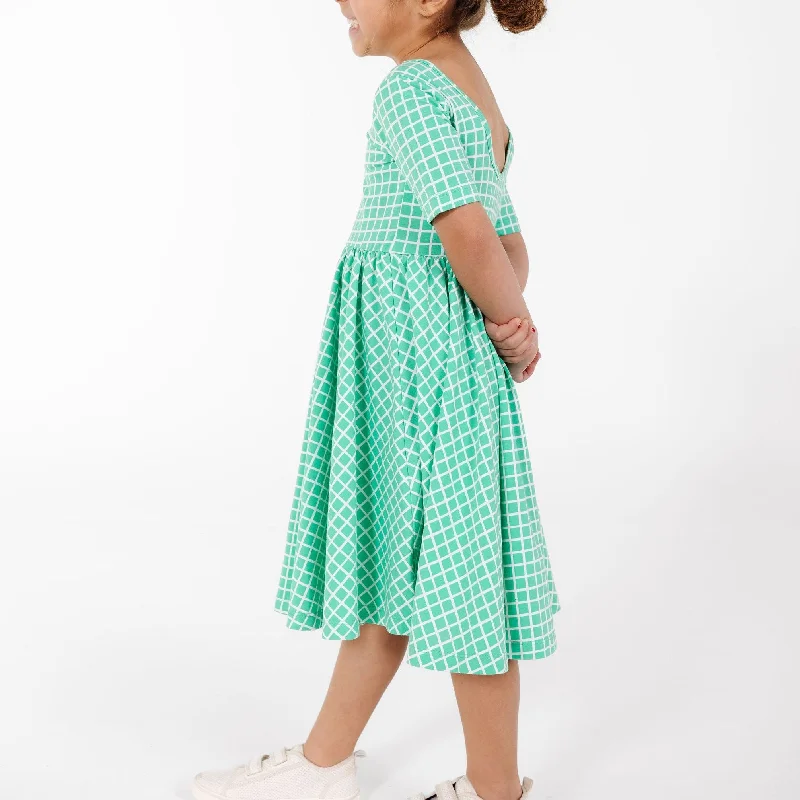 The Short Sleeve Ballet Dress in Spring Picnic