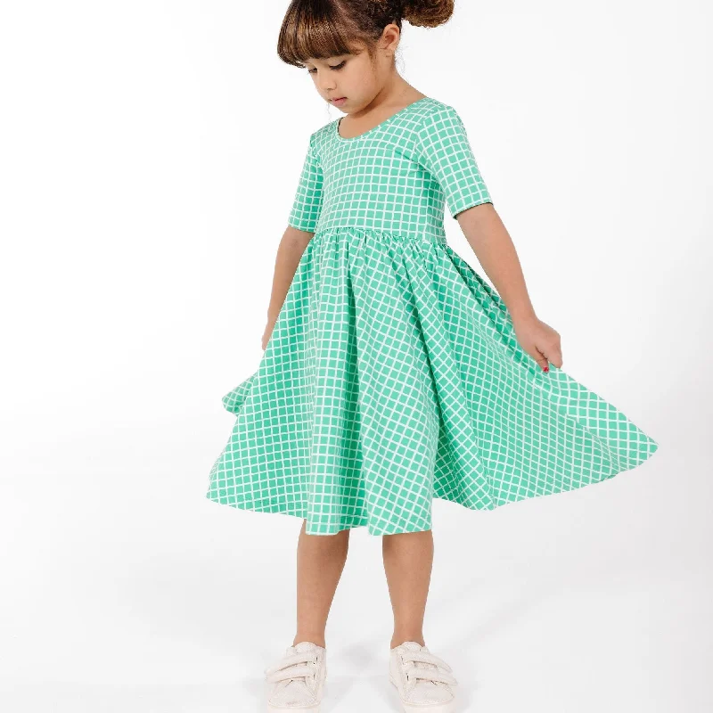 The Short Sleeve Ballet Dress in Spring Picnic