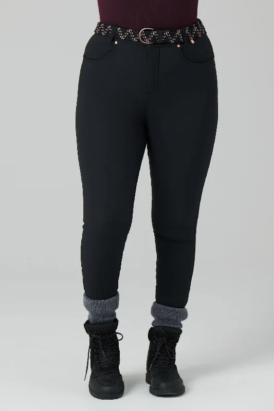 Thermal Skinny Outdoor Trousers - Black