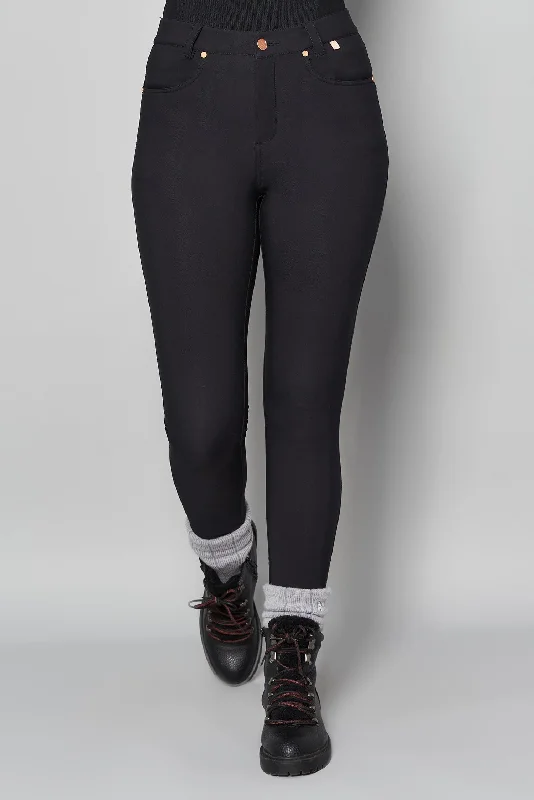 Thermal Skinny Outdoor Trousers - Black